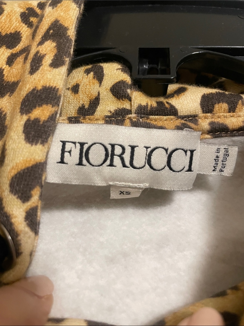 Fiorucci Leopard print Angel Pullover hoodie - Picture 2 of 6